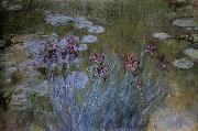 Claude Monet Irises and Water Lillies painting